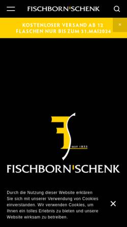 Vorschau der mobilen Webseite www.schenkwein.de, Weingut Fischborn-Schenk