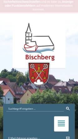 Vorschau der mobilen Webseite www.bischberg.de, Bischberg