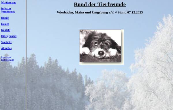 Vorschau von www.bund-der-tierfreunde.de, Bund der Tierfreunde e.V.