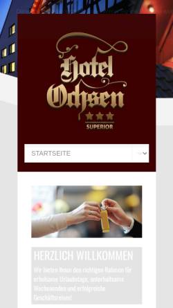 Vorschau der mobilen Webseite www.ochsen-blaubeuren.de, Hotel Restaurant Ochsen