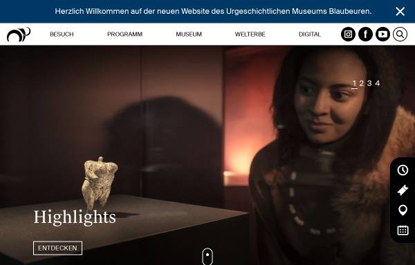 Vorschau von www.urmu.de, Urgeschichtliches Museum Blaubeuren