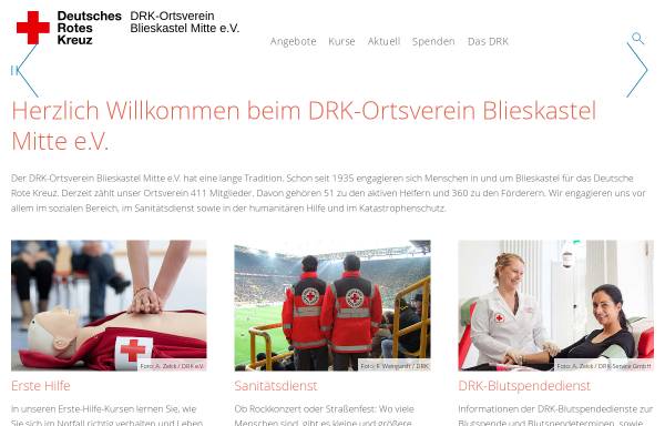 Vorschau von www.ortsverein-blieskastel.drk.de, DRK Deutsches Rotes Kreuz Ortsverein Blieskastel Mitte e.V.