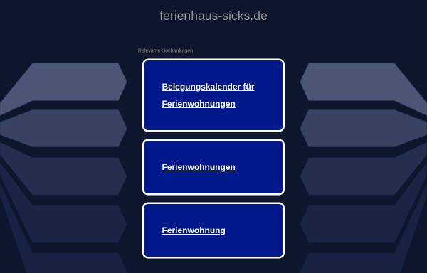Vorschau von www.ferienhaus-sicks.de, Ferienhaus Sicks