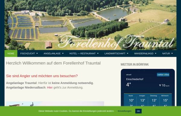Vorschau von www.forellenhof-trauntal.de, Forellenhof Trauntal