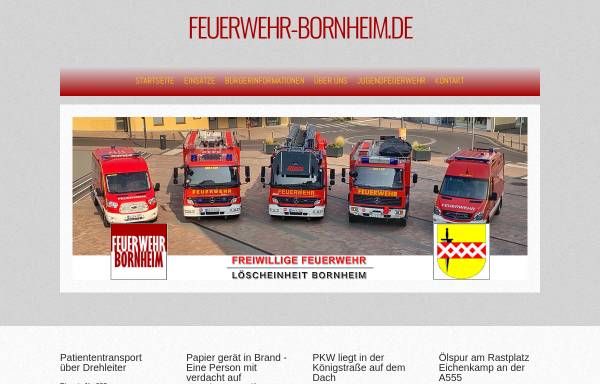 Vorschau von www.feuerwehr-bornheim.de, Freiwillige Feuerwehr Bornheim