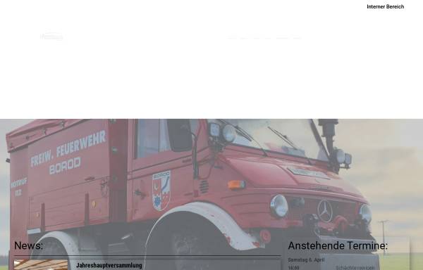 Vorschau von feuerwehr-borod.de, Freiwillige Feuerwehr Borod