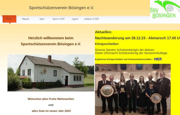 Vorschau von www.ssv-boesingen.de, Sportschützenverein Bösingen e.V.