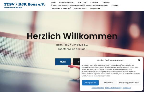 Vorschau von www.tischtennis-bous.de, SV 08 / DJK Tischtennis