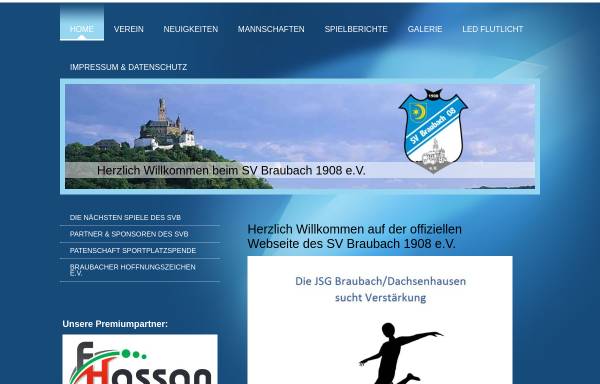 Vorschau von www.svbraubach.de, SV Braubach 08 e.V.
