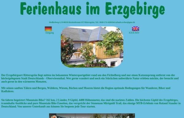 Vorschau von www.ferienhaus-escher.de, Ferienhaus im Erzgebirge