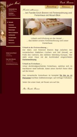 Vorschau der mobilen Webseite www.weingut-erich-bremm.de, Weingut Erich Bremm