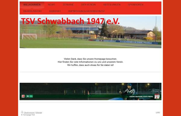 Vorschau von www.tsv-schwabbach.de, TSV Schwabbach 1947 e.V.