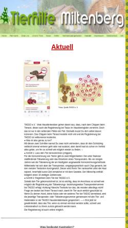 Vorschau der mobilen Webseite www.tierhilfe-miltenberg.de, Tierhilfe Miltenberg e.V.