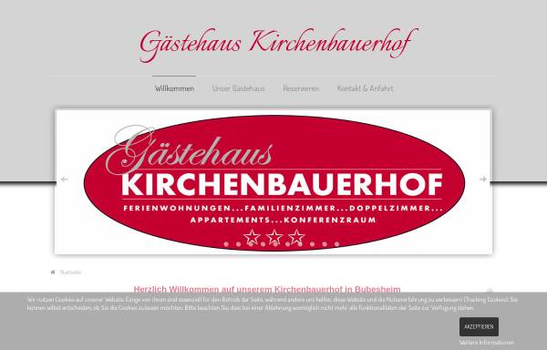 Vorschau von www.gaestehaus-kirchenbauerhof.de, Kirchenbauerhof