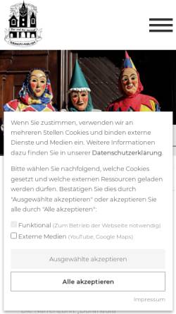 Vorschau der mobilen Webseite www.durahaufa.de, Narrenzunft Durahaufa Mindlhoim