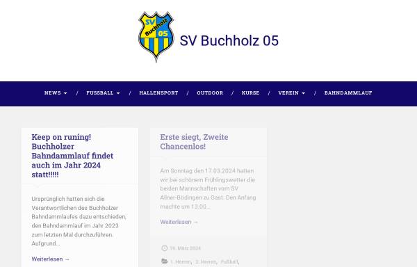 Vorschau von www.svbuchholz05.de, SV Buchholz 05 e.V.