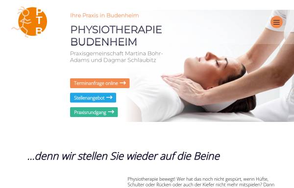 Vorschau von www.physiotherapie-budenheim.de, Praxis für Krankengymnastik und Physiotherapie Dagmar Schlaubitz und Martina Bohr-Adams