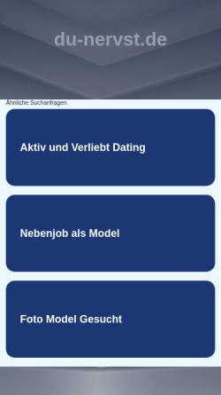 Vorschau der mobilen Webseite www.du-nervst.de, Du nervst