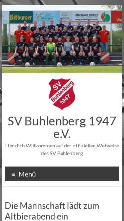 Vorschau der mobilen Webseite sv-buhlenberg.de, SV Buhlenberg 1947 e.V.