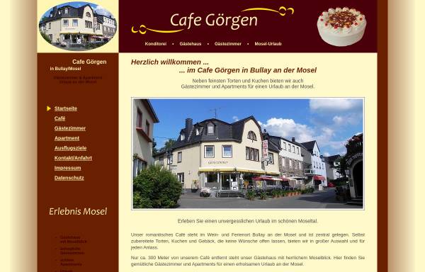 Vorschau von www.cafe-baeckerei-goergen.de, Cafe Görgen mit Gästehaus