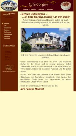 Vorschau der mobilen Webseite www.cafe-baeckerei-goergen.de, Cafe Görgen mit Gästehaus