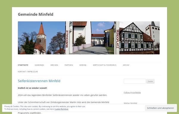 Vorschau von www.minfeld.de, Gemeinde Minfeld in der Pfalz
