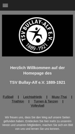 Vorschau der mobilen Webseite www.tsv-bullay-alf.de, TSV Bullay-Alf 1889-1921