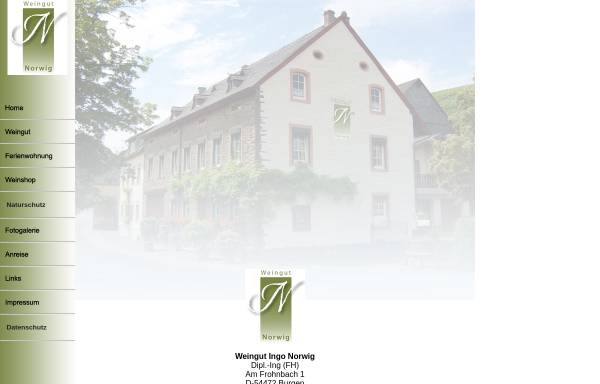 Vorschau von www.weingut-norwig.de, Weingut - Ferienwohnung Ingo Norwig, Burgen / Mosel