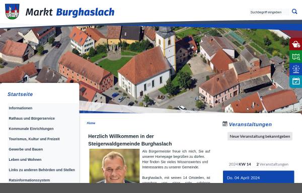 Vorschau von www.burghaslach.de, Markt Burghaslach