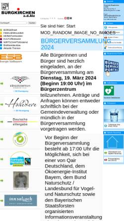 Vorschau der mobilen Webseite www.burgkirchen.de, Burgkirchen