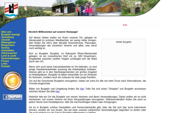 Vorschau von www.burglahr.de, Gemeinde Burglahr