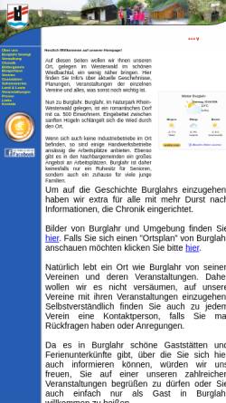 Vorschau der mobilen Webseite www.burglahr.de, Gemeinde Burglahr