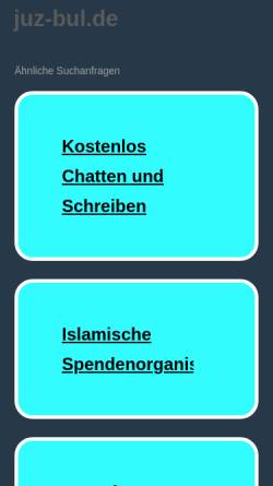 Vorschau der mobilen Webseite juz-bul.de, Initiative Jugendzentrum Burglengenfeld e.V.