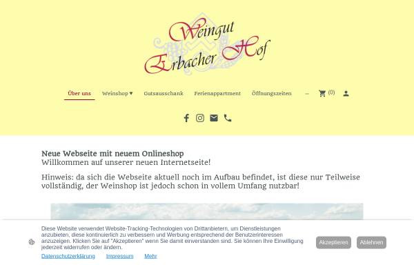 Vorschau von www.weingut-erbacher-hof.de, Weingut Erbacher Hof