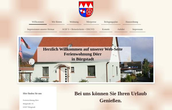 Vorschau von www.ferienwohnung-buergstadt.de, Bürgstadt