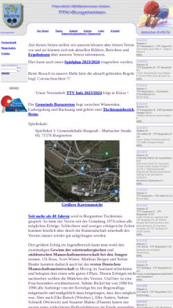 Vorschau der mobilen Webseite www.ttv-burgstetten.de, TTV Burgstetten