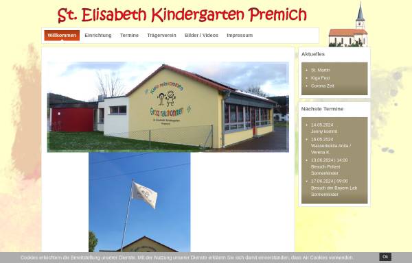 Vorschau von www.kiga-premich.de, St. Elisabeth Kindergarten Premich