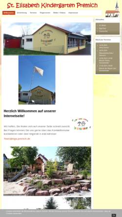 Vorschau der mobilen Webseite www.kiga-premich.de, St. Elisabeth Kindergarten Premich