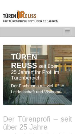 Vorschau der mobilen Webseite www.tuerenreuss.de, Treppen- Reuss