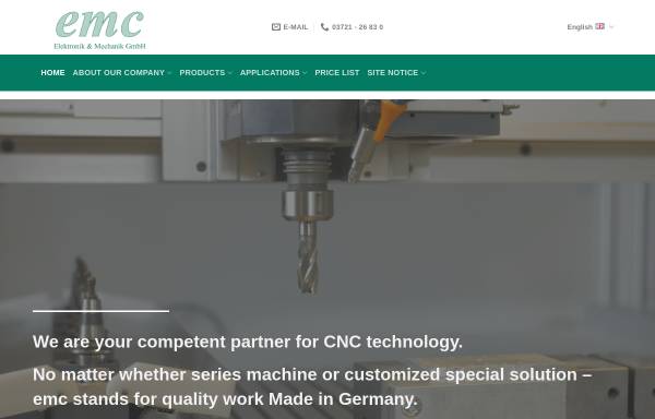 Vorschau von www.emc-webline.de, EMC - Elektronik und Mechanik GmbH