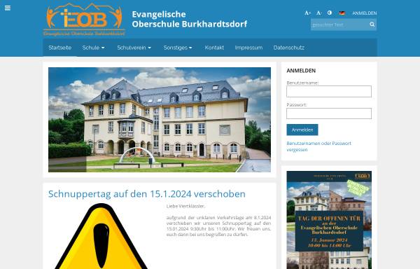 Vorschau von eob.edupage.org, Evangelische Mittelschule Burkhardtsdorf