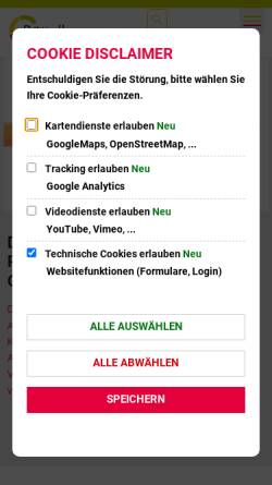 Vorschau der mobilen Webseite www.buettelborn.de, Gemeinde Büttelborn