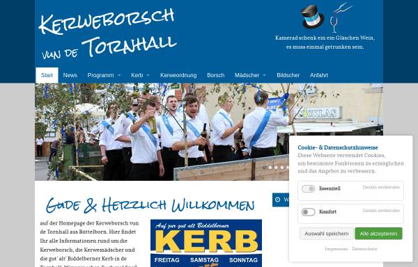 Vorschau von www.blauebuwe.de, Kerweborsch vun de Tornhall