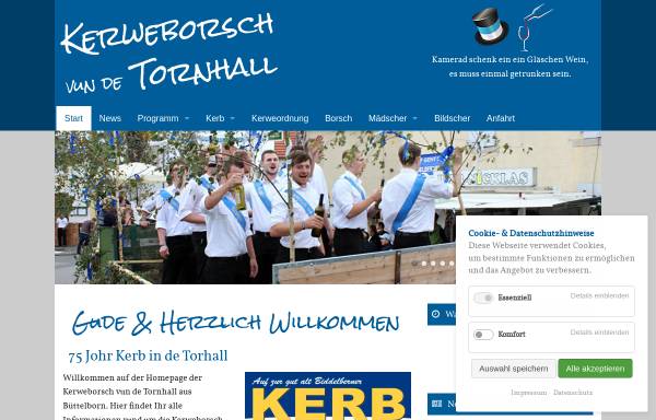 Vorschau von www.blauebuwe.de, Kerweborsch vun de Tornhall