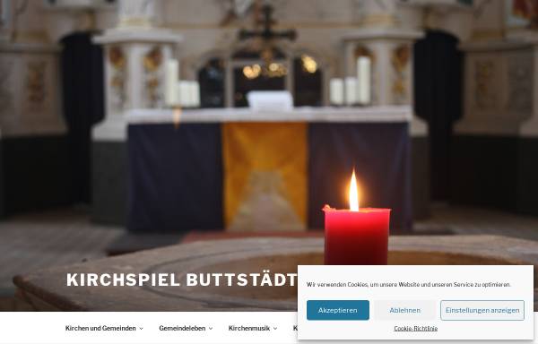 Vorschau von www.kirche-buttstaedt.de, Evangelisch-Lutherische Kirchgemeinde Buttstädt Sankt Michaelis