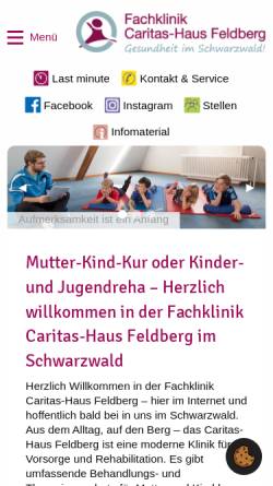 Vorschau der mobilen Webseite www.caritas-haus-feldberg.de, Mutter-Kind-Erholungsheim