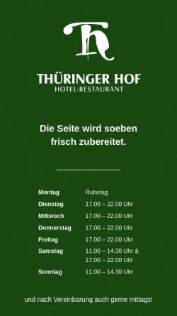 Vorschau der mobilen Webseite thueringerhof-soemmerda.de, Hotel Thüringer Hof