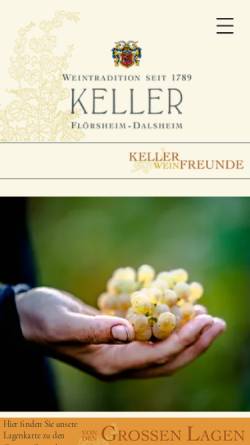 Vorschau der mobilen Webseite www.keller-wein.de, Keller Wein