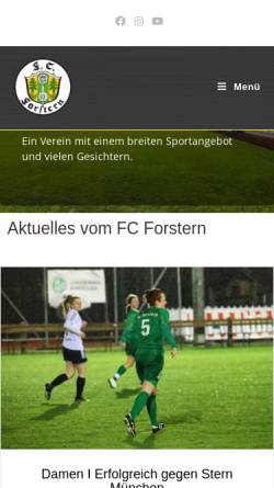 Vorschau der mobilen Webseite www.fcforstern.de, FC Forstern e.V.