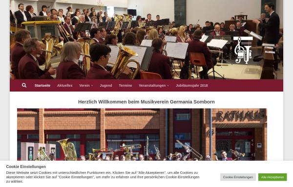 Vorschau von www.musikverein-somborn.de, Musikverein Germania Somborn 1908 e.V
